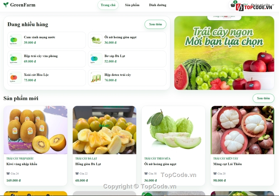Farm,code bán hàng,web bán hàng
